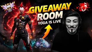 FREE FIRE LIVE 🎮 CUSTOM ROOM BATTLE + GIVEAWAY | JOIN FAST yoga is live #freefirelive