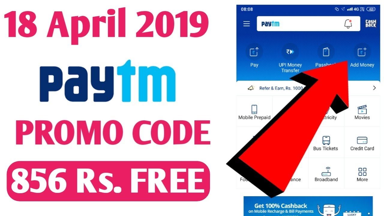 Paytm New Add Money Promo Code 2019 || Add Money Offer Video Today