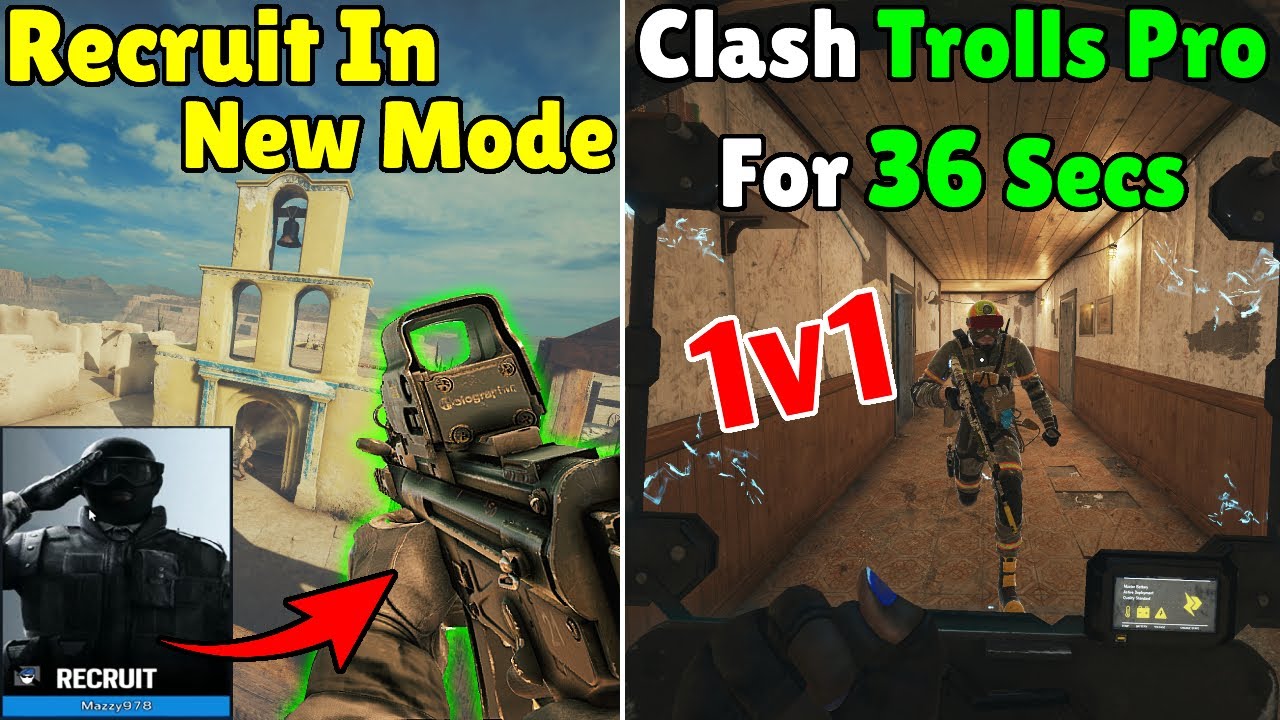 Showdown Event R6 Recruit In The NEW Showdown Event | Pro Player Trolled By Clash For 36 ...