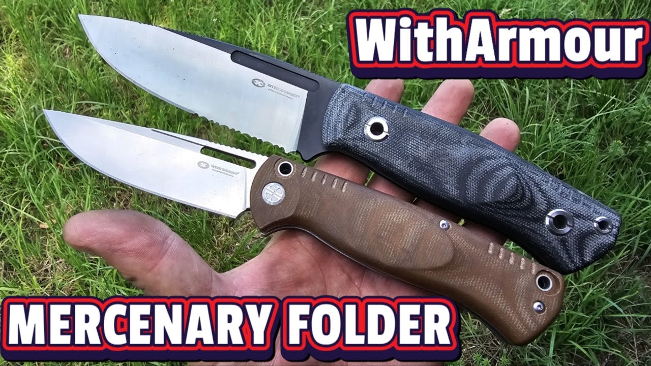 🇩🇪 WithArmour MERCENARY FOLDER  - Taktischer Slipjoint Folder und Fixed Messer! WALDMEISTER DESIGN