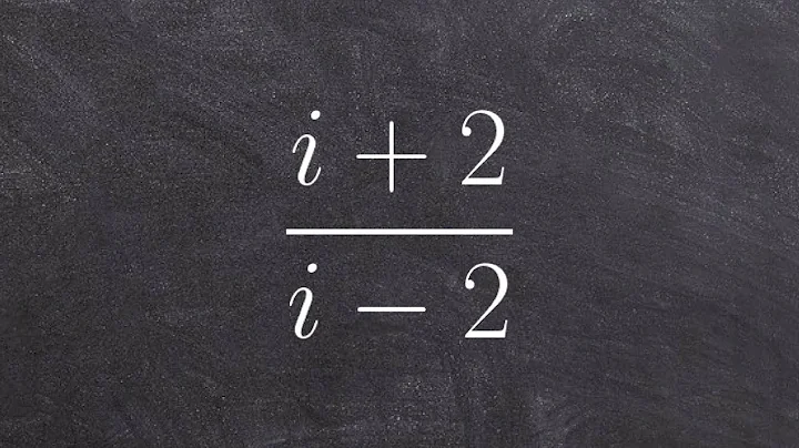 Tutorial - Dividing complex numbers ex 21, (i + 2)/(i - 2)