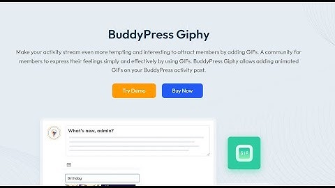 BuddyPress Giphy Plugin: Add Fun & Expressive GIFs to Your BuddyPress Community