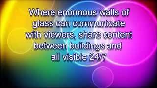 Innovative ICE LED Transparent GLass Screen Window Installation