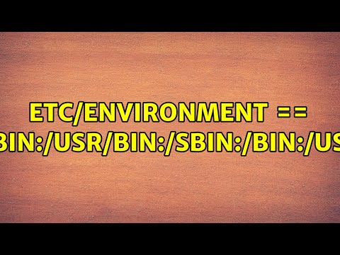 Ubuntu: etc/environment == $PATH? (2 Solutions!!)
