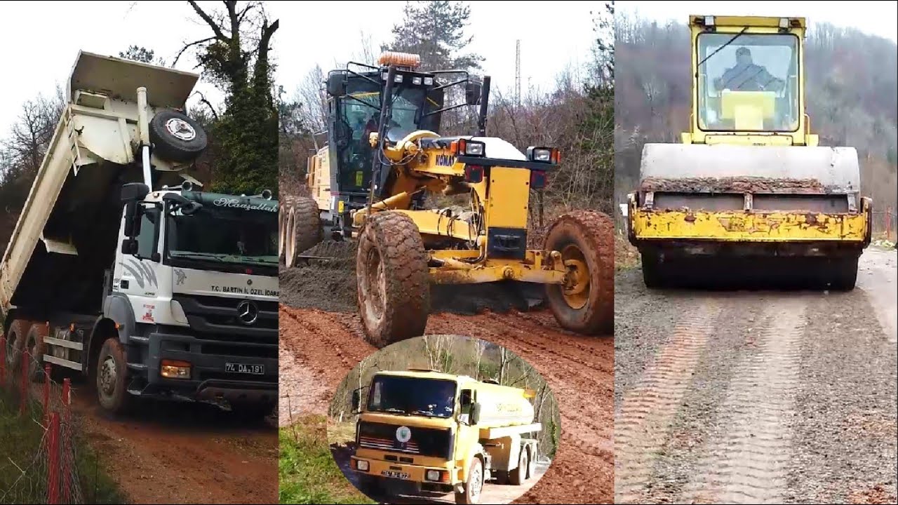 Kuru Beton Yol Yapımı Çamurdan Kurtuldum