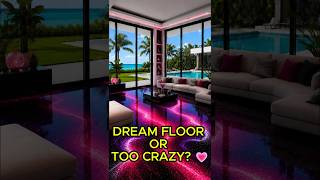 Would You Put This Pink Galaxy Floor in Your House? 🌌😍 #epoxyfloor #luxury #homedecor
