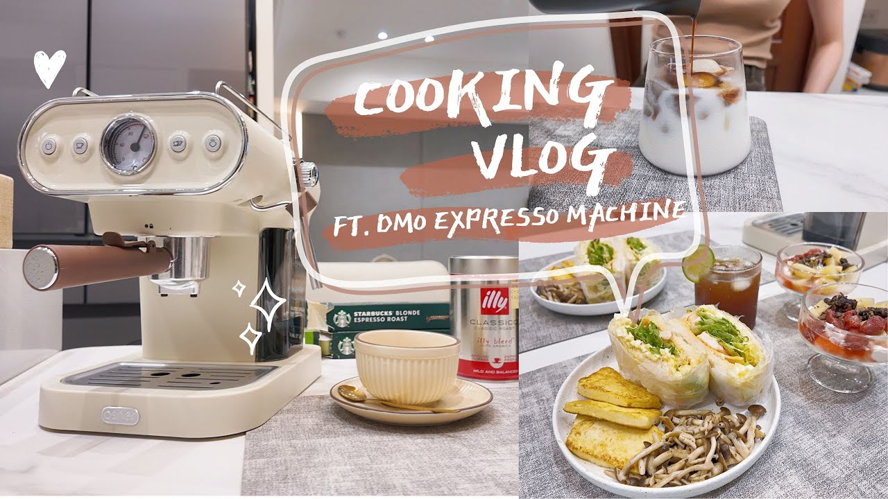 打造居家咖啡廳☕️｜自製三款療癒系早午餐拼盤 × 韓國歐紳Dmo義式膠囊咖啡機 ｜Claire生活日常