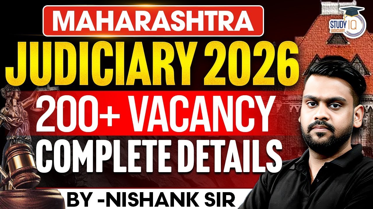 Maharashtra Judiciary 2026 notification 200+ Vacancies Out! Complete Details & Roadmap | Nishank Sir