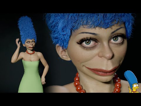 3D Model of Marge Simpson(Real time)