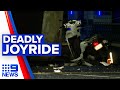 Man on scooter killed in stolen joyride crash | 9 News Australia