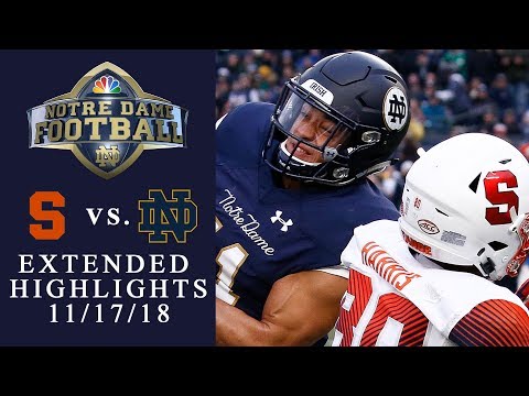 Syracuse vs. Notre Dame | EXTENDED HIGHLIGHTS | 11/17/18 | NBC Sports