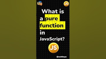 What is a pure function in JavaScript? | JavaScript Interview Questions | #shortsvideos #javascript