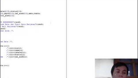 Aplikasi Penghitung Gaji Karyawan dng ARRAY oleh Abdurrahman Ar-rohim