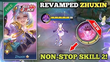REVAMPED ZHUXIN NEW SKILL IS UNLIMITED! (100% broken!💀) ZHUXIN BEST BUILD -MLBB