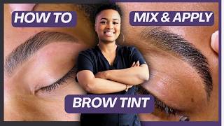 Brow Tutorial: How to Mix and Apply Brow Tint on Thin/Sparse Brows | The Waxing Esthetician