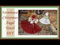 Dollar Tree Angel Towel Farmhouse Christmas DIY 2018