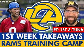Matthew Stafford Is COOKING Right Now! Rams Training Camp Takeaways Ft. 1st & Tuna!
