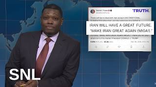 SNL Weekend Update: Trump Posts "Make Iran Great Again," Says U.S. Won War on Day 1.