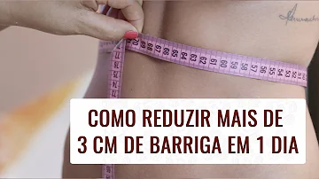 Como perder 7 cm de cintura?