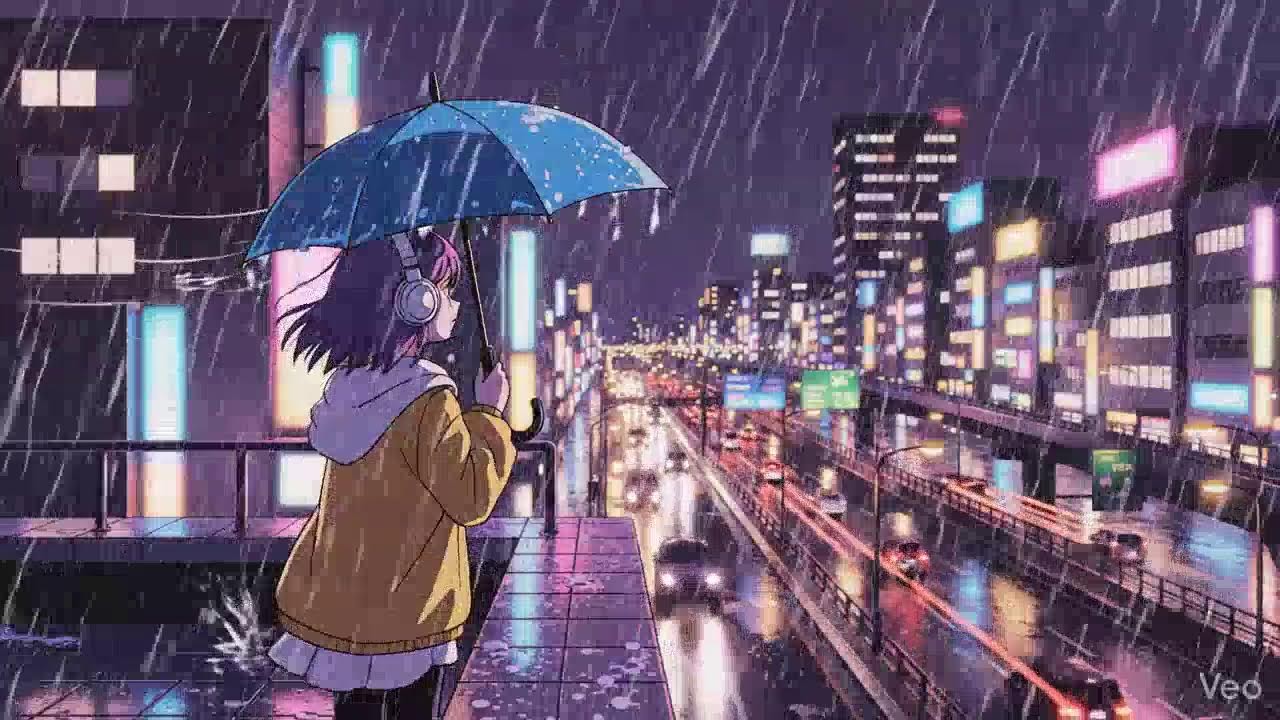 Soft Rain at Night 🌧️ Japanese City Lofi Beats