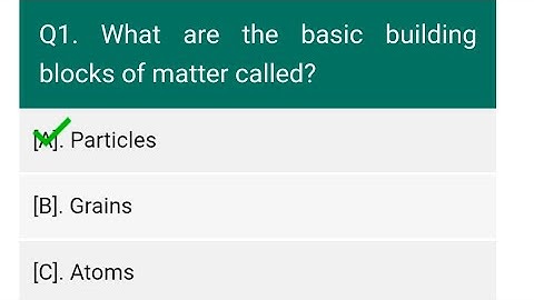 Particulate Nature of Matter | Class 8 Science Curiosity | Chapter 7 | MCQ Question Answers 