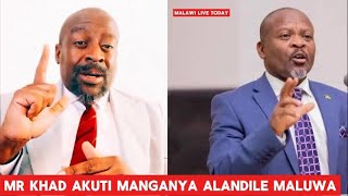 Mr Khad Ati Mcp Mukufuna Kumupha Michael Usi, Ngati Munamupha Chilima Michael Usi Ukhale Smart.