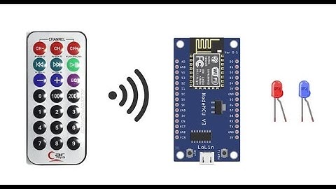 Control Two LEDs Using an IR Remote and ESP8266 NodeMCU