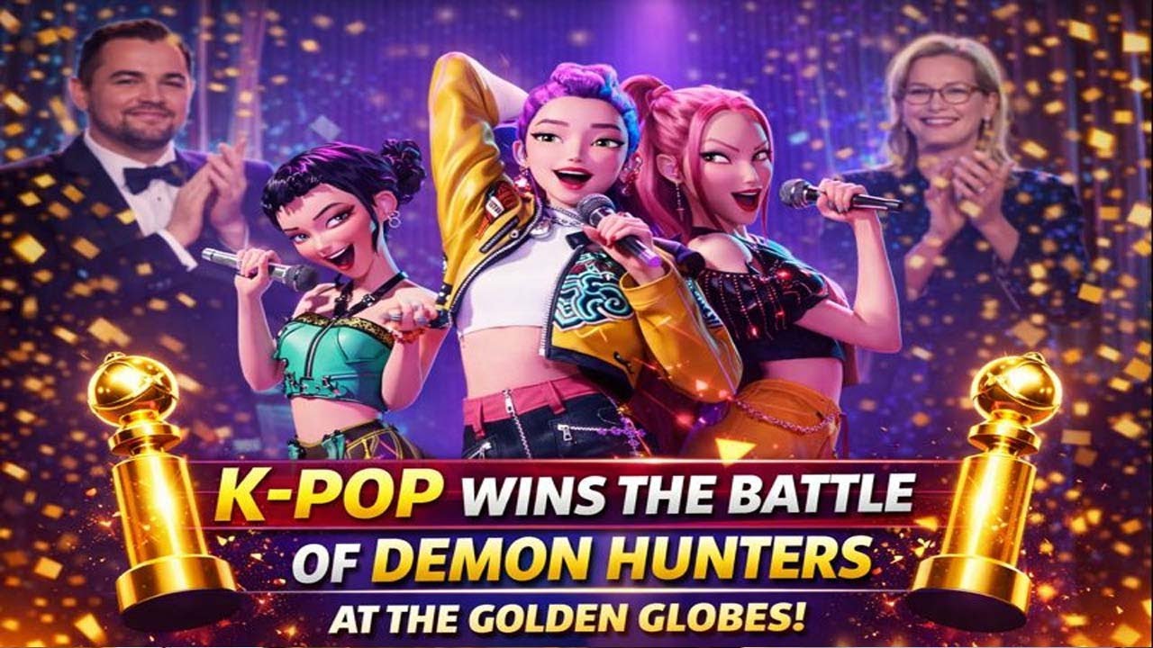 K pop wins the battle of demon hunters at the Gold