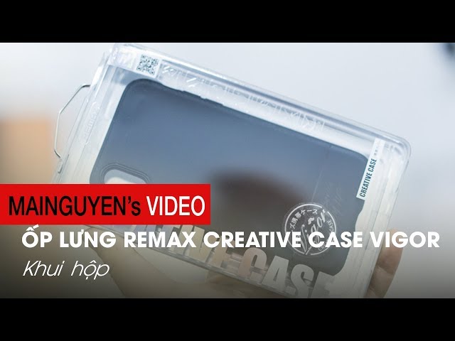 Khui hộp ốp lưng cho iPhone X: Remax Creative Case Vigor - www.mainguyen.vn