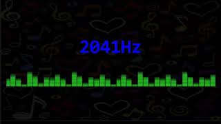 ⒽⓏ| 2041Hz Pure Tone Frequency| NO Music , For Meditation, Testing. Black Screen