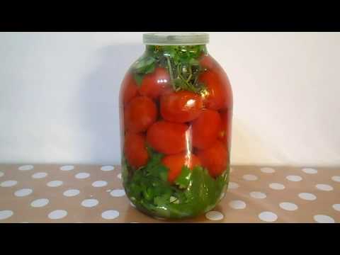 Video: Salted tomatoes in jars like barrels