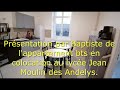 Lyce jean moulin vido de prsentation de lappartement en  colocation pour les tudiants de bts
