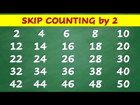 Skip Counting by 2 up to 100 