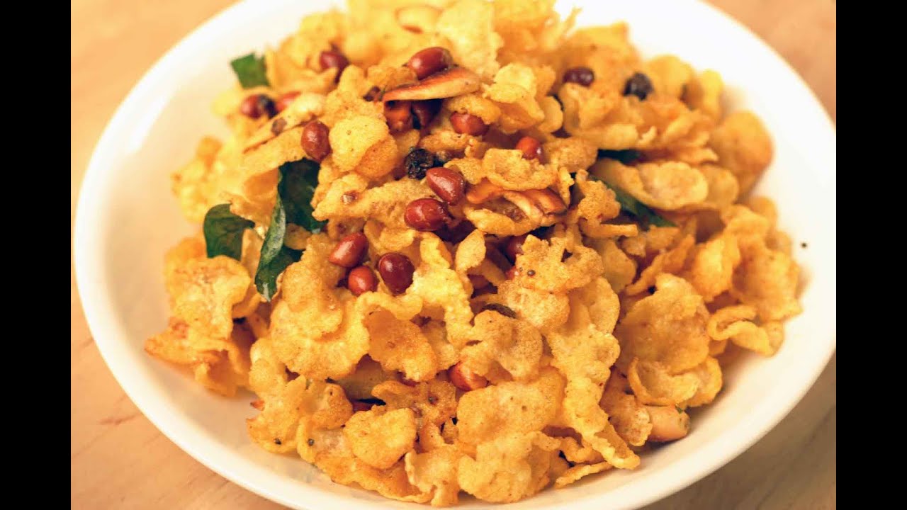 Cornflakes Chivda | कॉर्न फलैक्स चिवडा | Snack Recipe | Sanjeev Kapoor Khazana