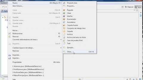 Proyecto JAVA desde eclipse Video 1