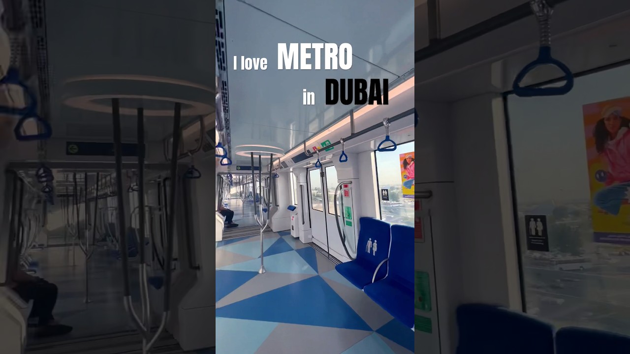 Metro is so clean and safe in Dubai! 😱😱 