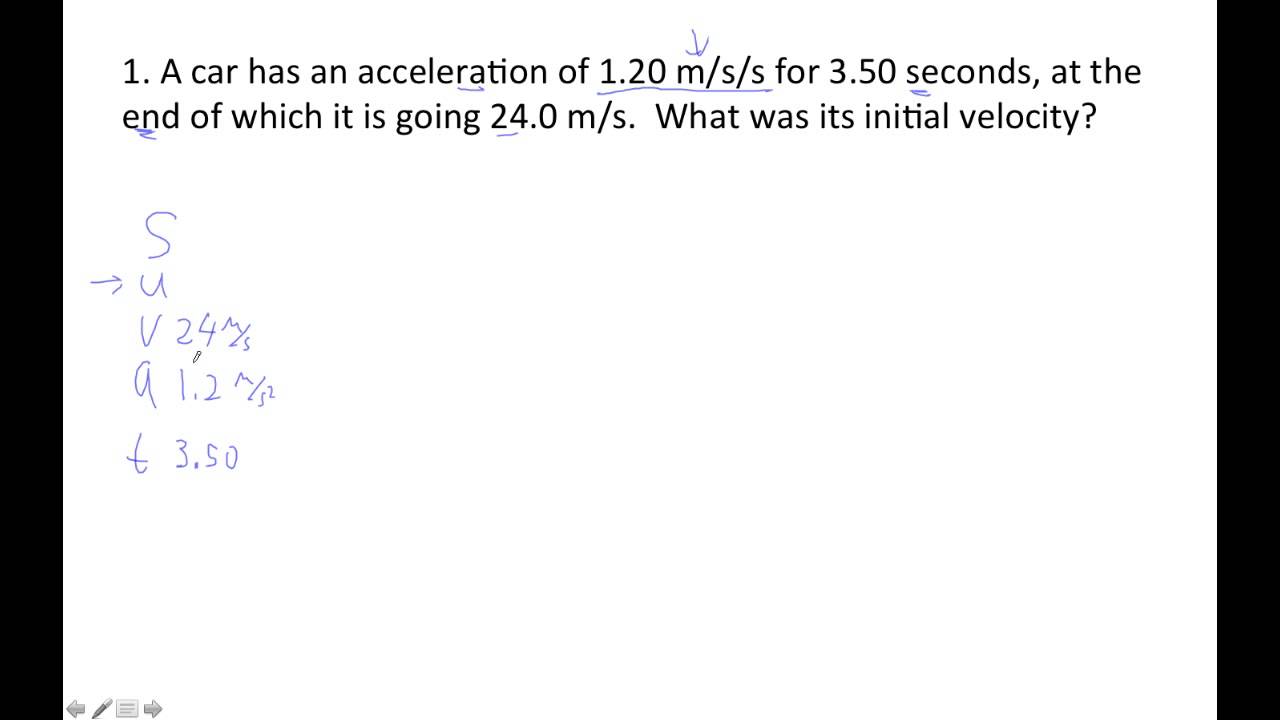 TuHSPhysics - IB A2.3 - Basic Kinematics
