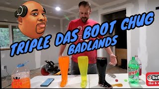 Badlands Chugs 3 Das Boots! (Dr Pepper, Diet Mt Dew, Hawaiian punch) Man vs Food screenshot 2