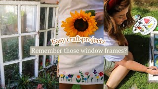 Up-cycled window frames, floral aprons & more ideas for your Cricut