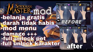 Cara download game stickman-master-league-of-shadow-ninja-fight-mod-v1-6-1-free shoppingTerbaru!! screenshot 1