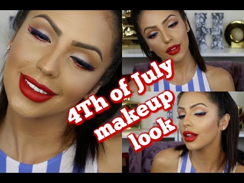 4th of July inspired makeup look!