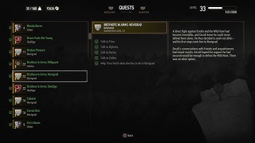 QUESTS: Brothers in Arms: Novigrad (Witcher 3 In-Game Lore Read Aloud)