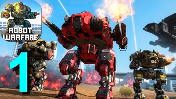 ROBOT WARFARE ONLINE Walkthrough Part 1 / Android iOS Gamplay HD