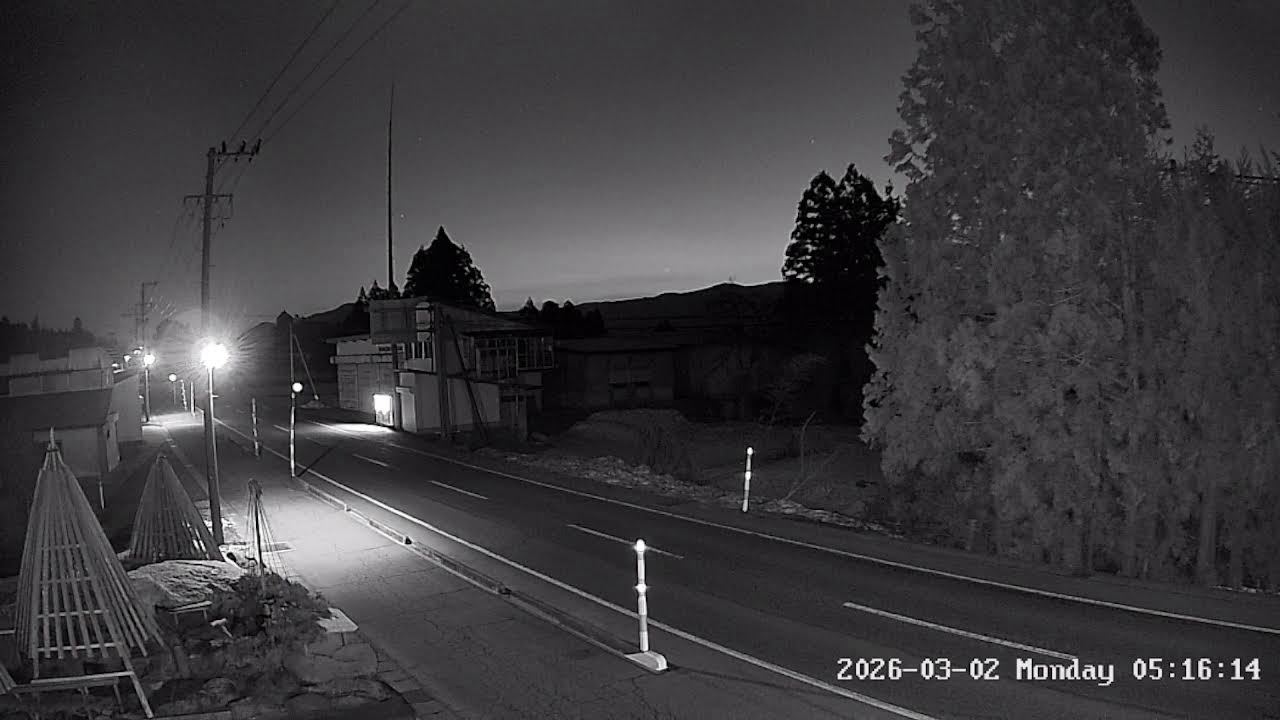 山形県長井市勧進代県道11号ライブカメラ Yamagata Nagai Live camera.world.cam