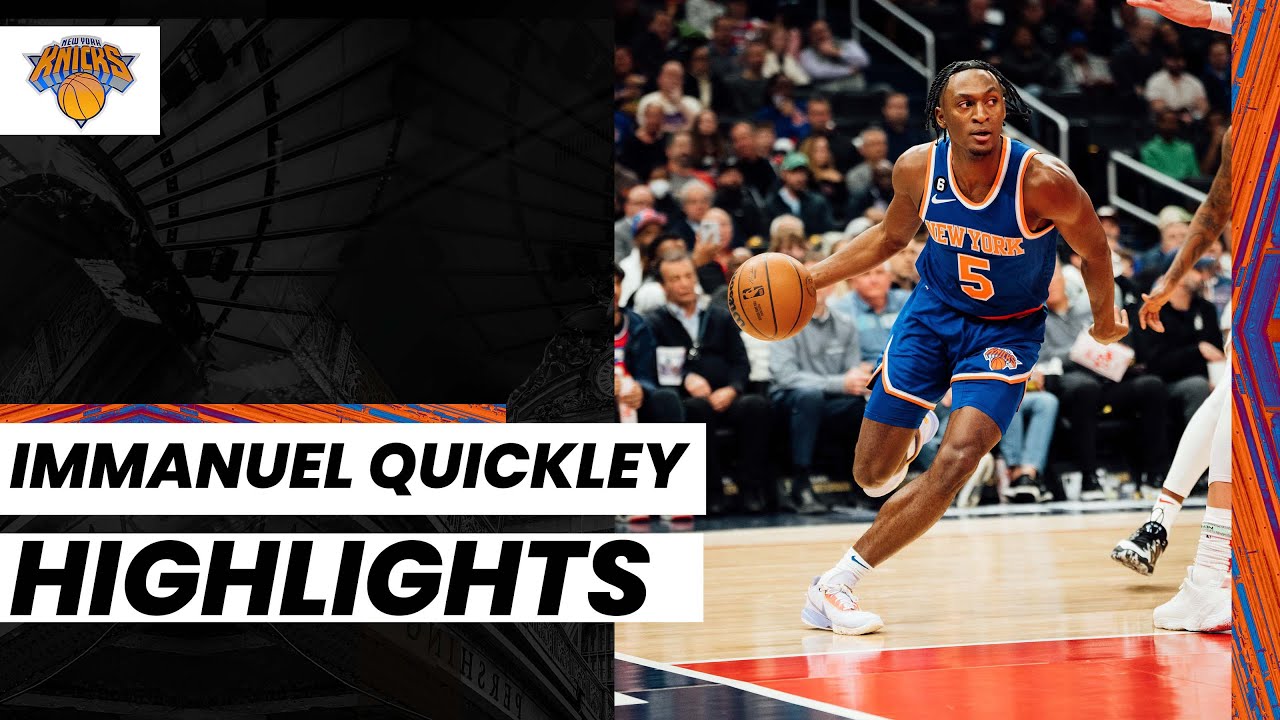 Immanuel Quickley MR. UNSTOPPABLE | NY Knicks @ WASHINGTON WIZARDS (Feb ...