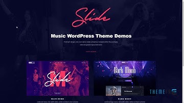 Slide - Music WordPress Theme