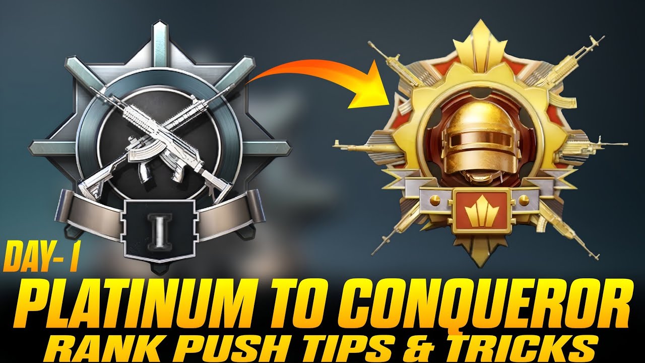 ✅ DAY - 1 PLATINUM TO CONQUEROR DUO RANK PUSH C8S24 | DUO RANK PUSH TIPS & TRICKS BGMI | FULL RUSH 
