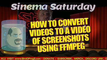 How To use FFMPEG to Convert a Video to a Video of Screenshots (Low Frame Rate Video - No Sound)