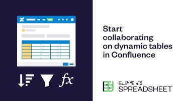 Elements Spreadsheet for Confluence