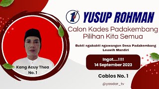 Pilih Nomor 1 Calon Kades Padakembang || Cover Neneng Faridah Yasdar TV